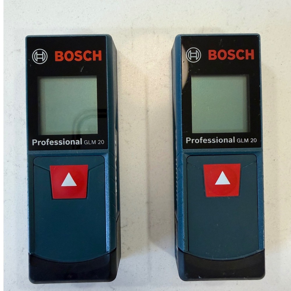 Bosch BLAZE GLM 20 Professional Laser Distance Measure 65ft Range Lot of 2